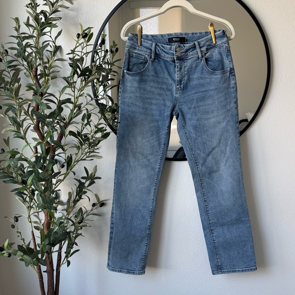 Hudson Women’s Light Blue Ankle Denim Pocket Jeans H0524-01, Size 8